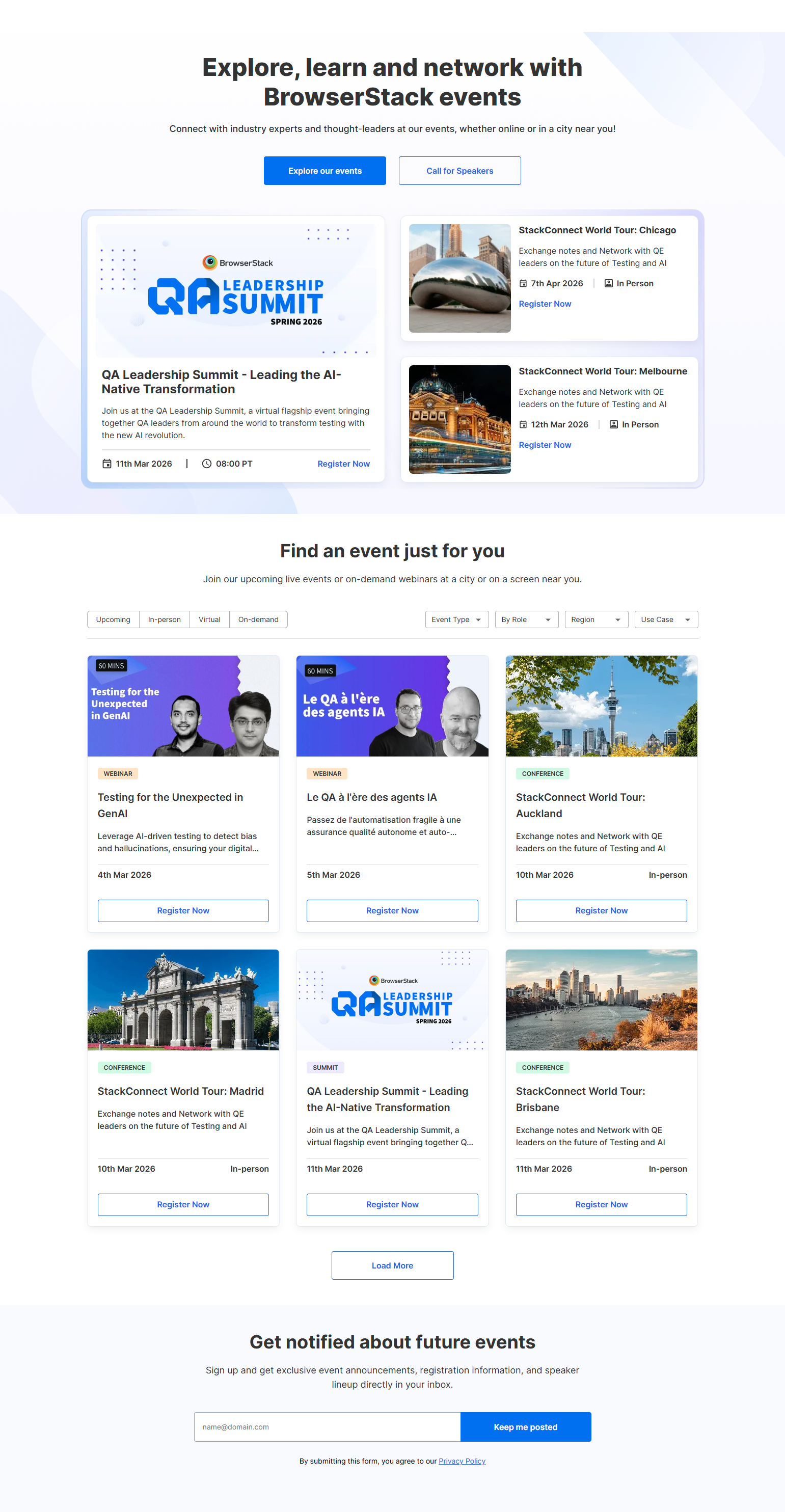 Events / Webinars @BrowserStack