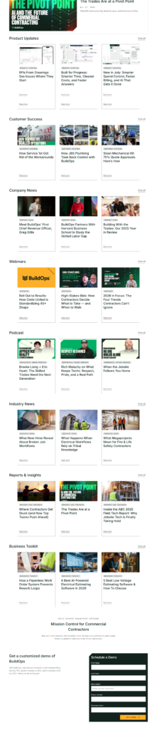 Blog Index @BuildOps