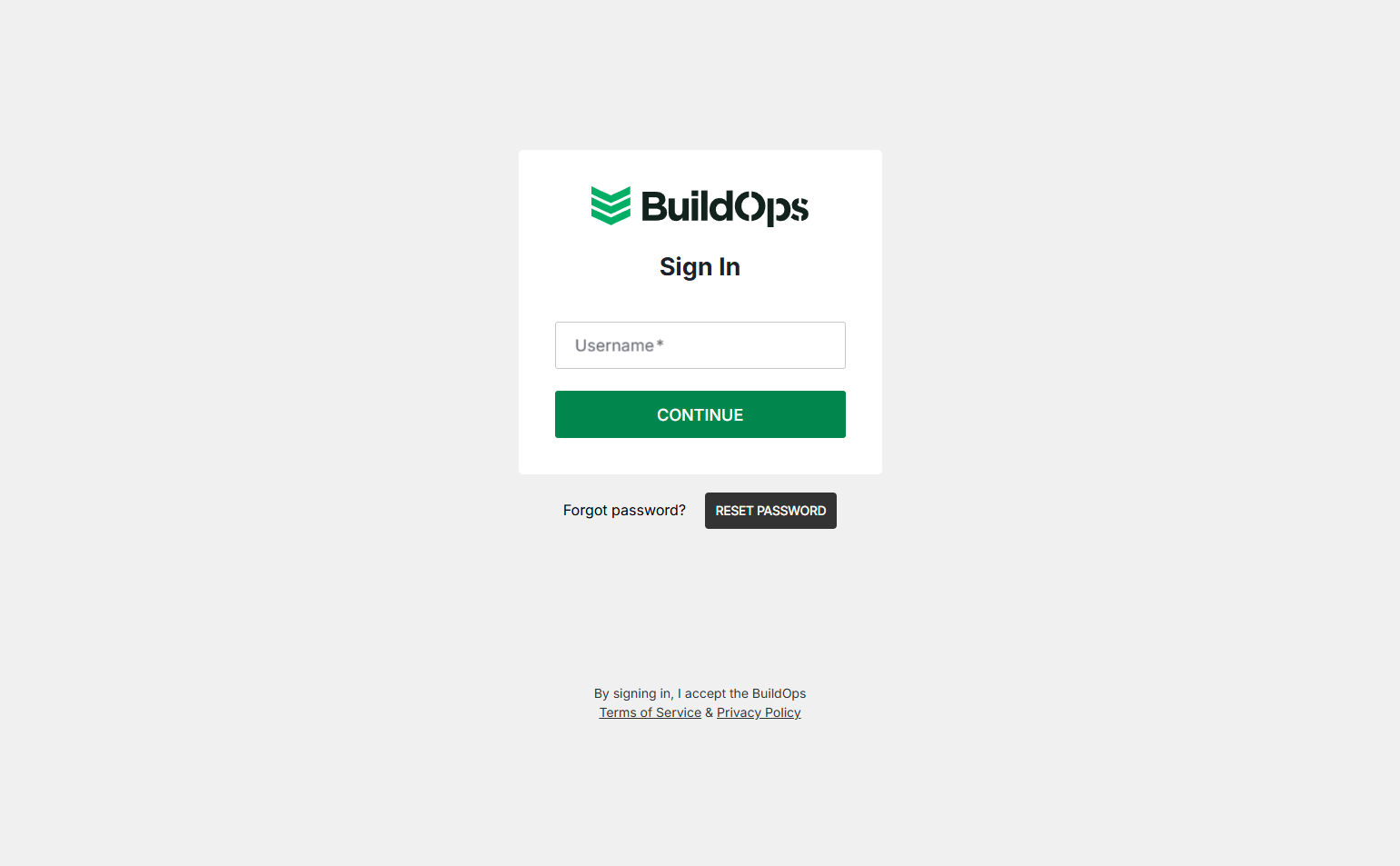 Login @BuildOps