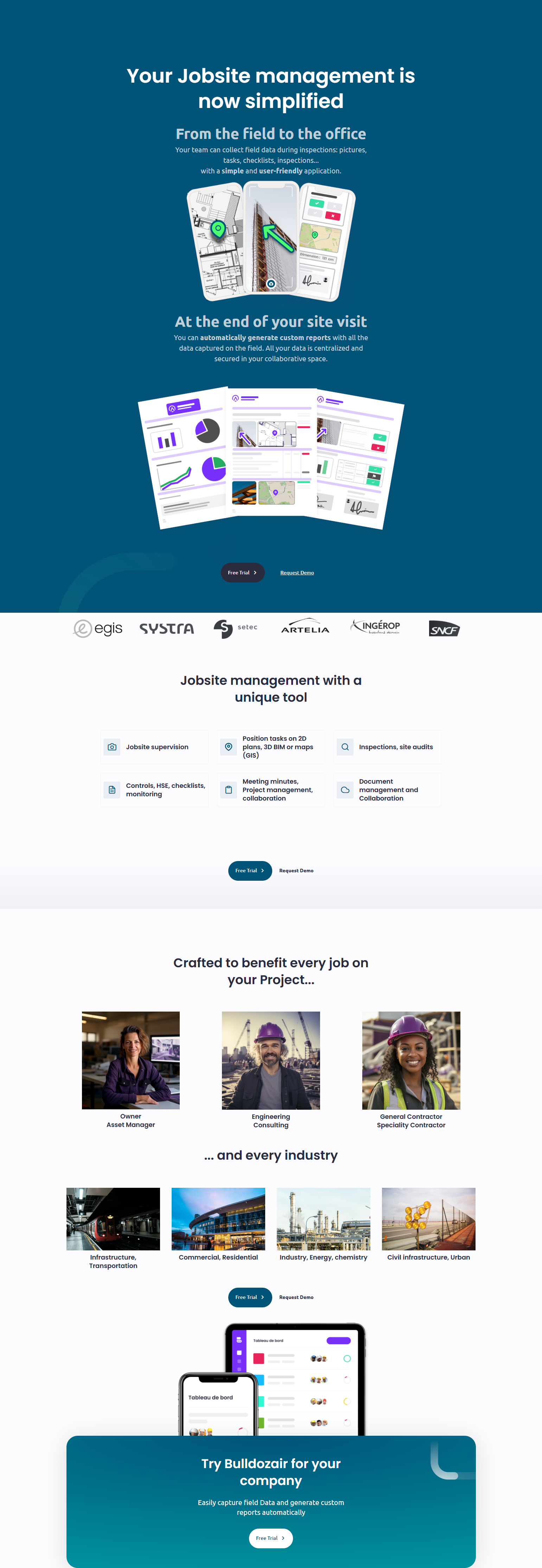 Landing Page @BulldozAIR