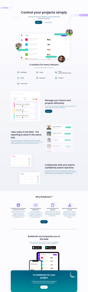 Product Page @BulldozAIR