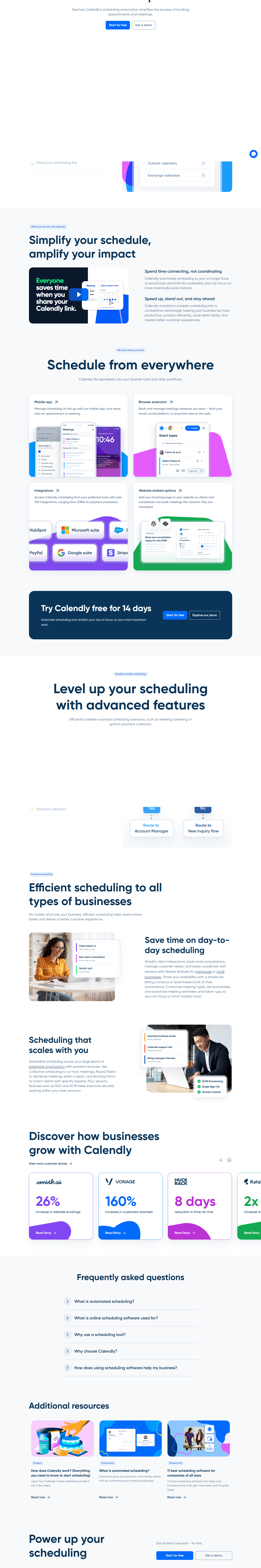 Product Page @Calendly