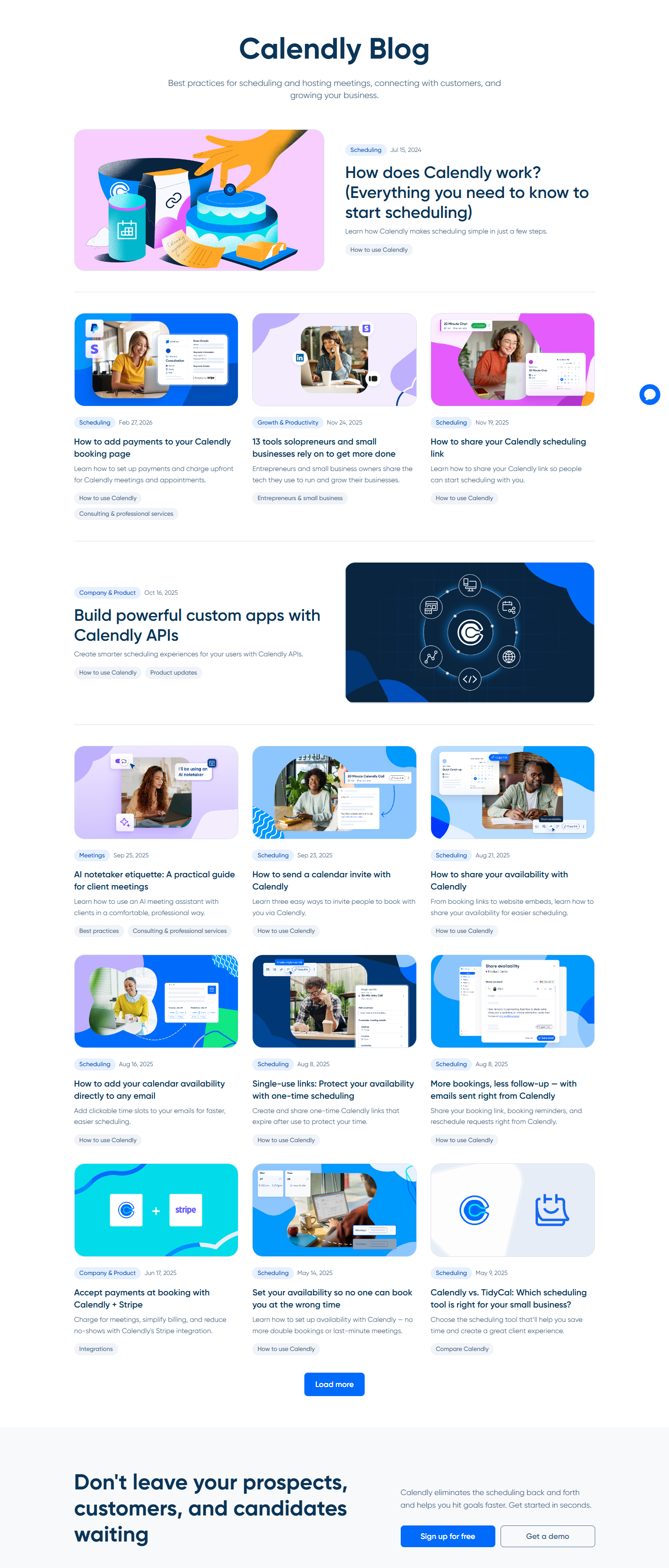 Blog Index @Calendly