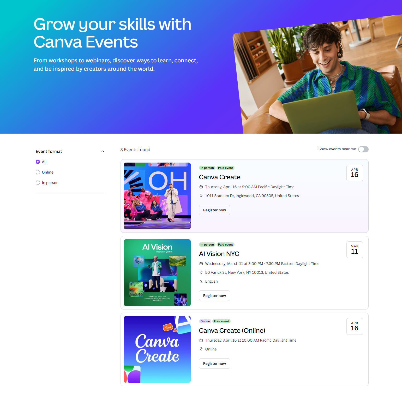 Events / Webinars @Canva