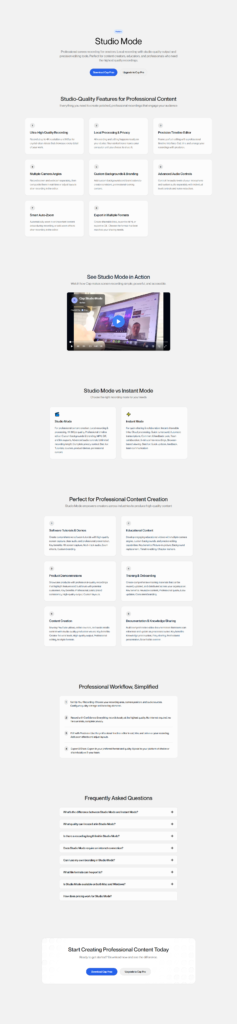 Product Page @Cap.so