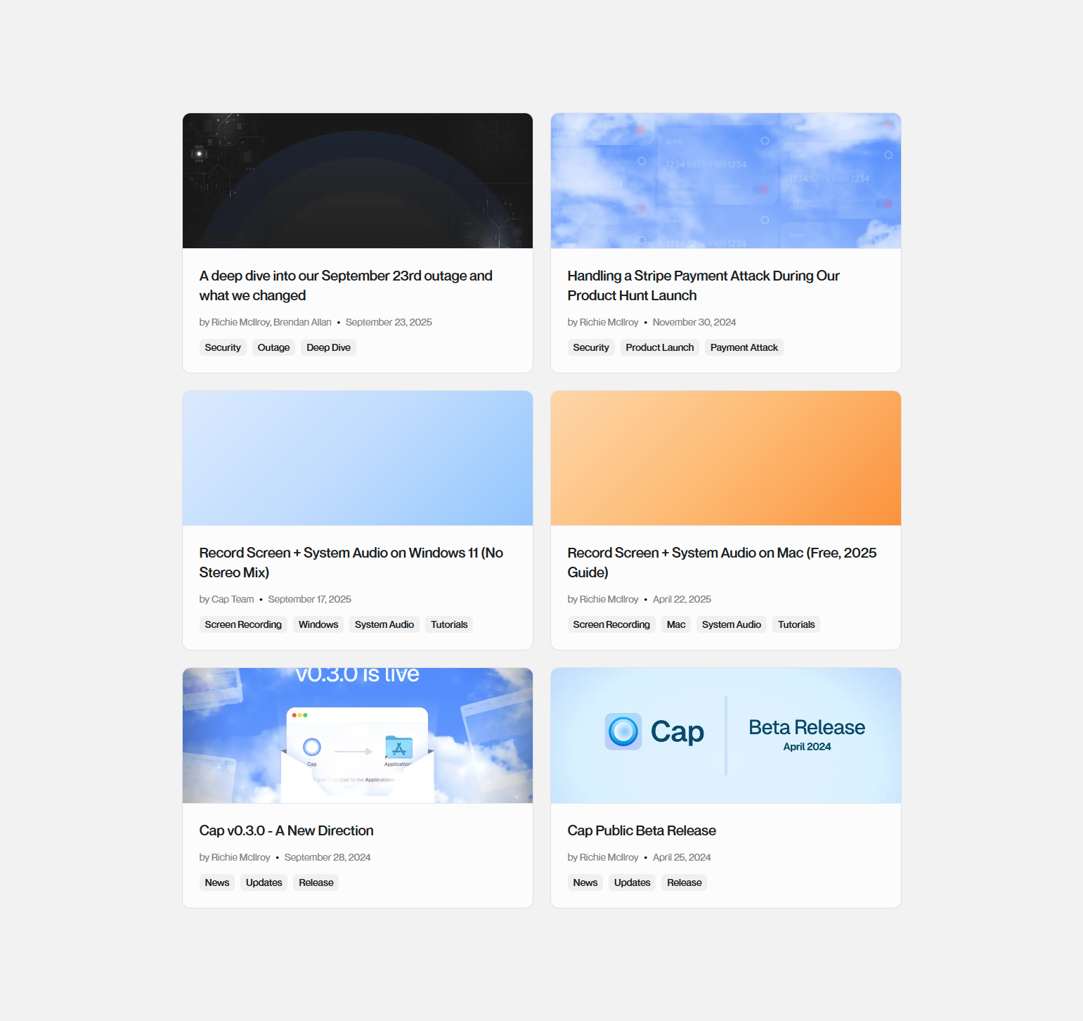 Blog Index @Cap.so