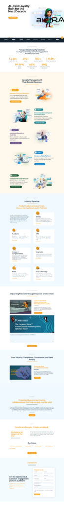 Landing Page @Capillary Technologies