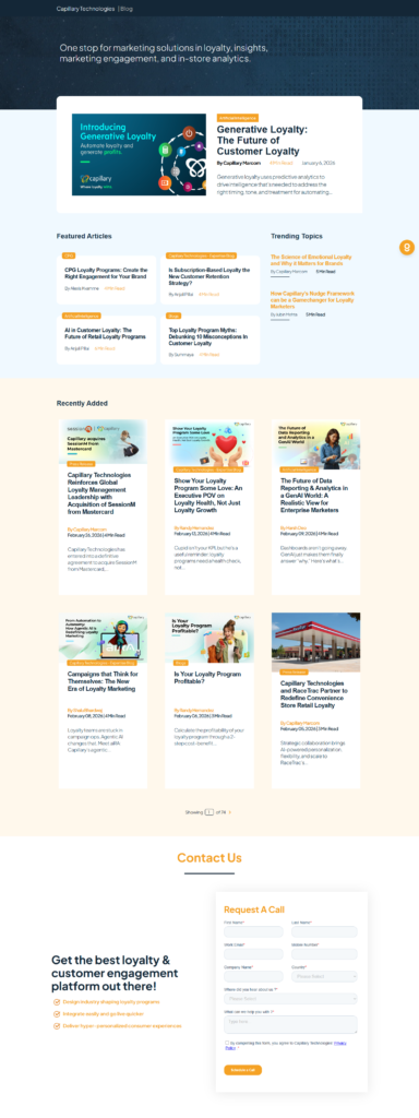 Blog Index @Capillary Technologies