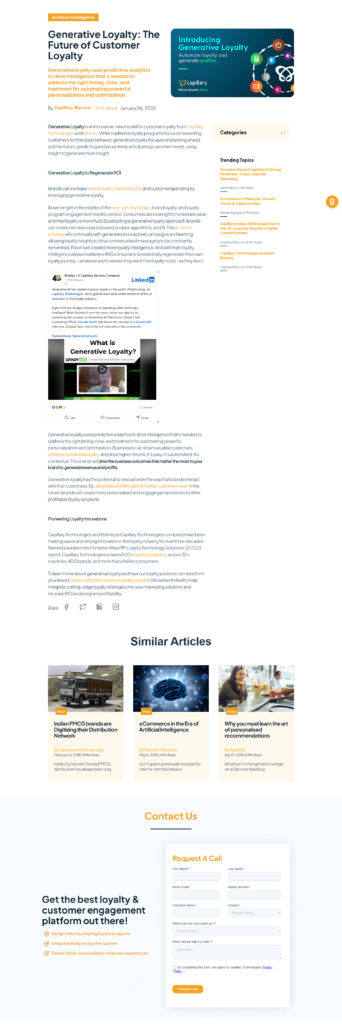 Blog Post @Capillary Technologies