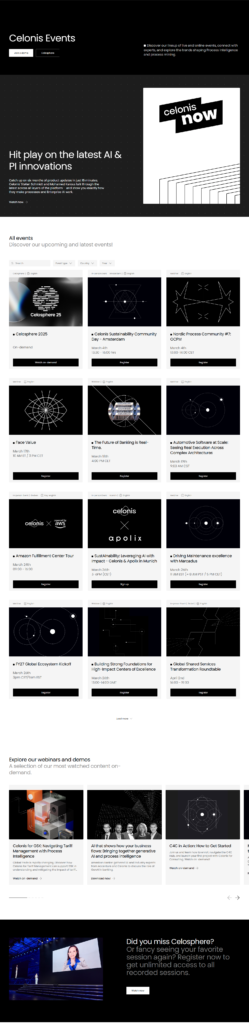 Events / Webinars @Celonis