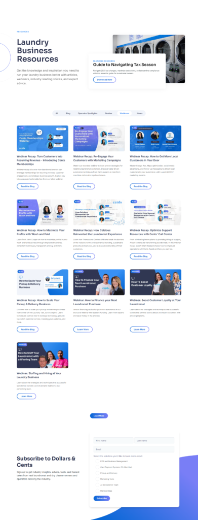 Events / Webinars @Cents