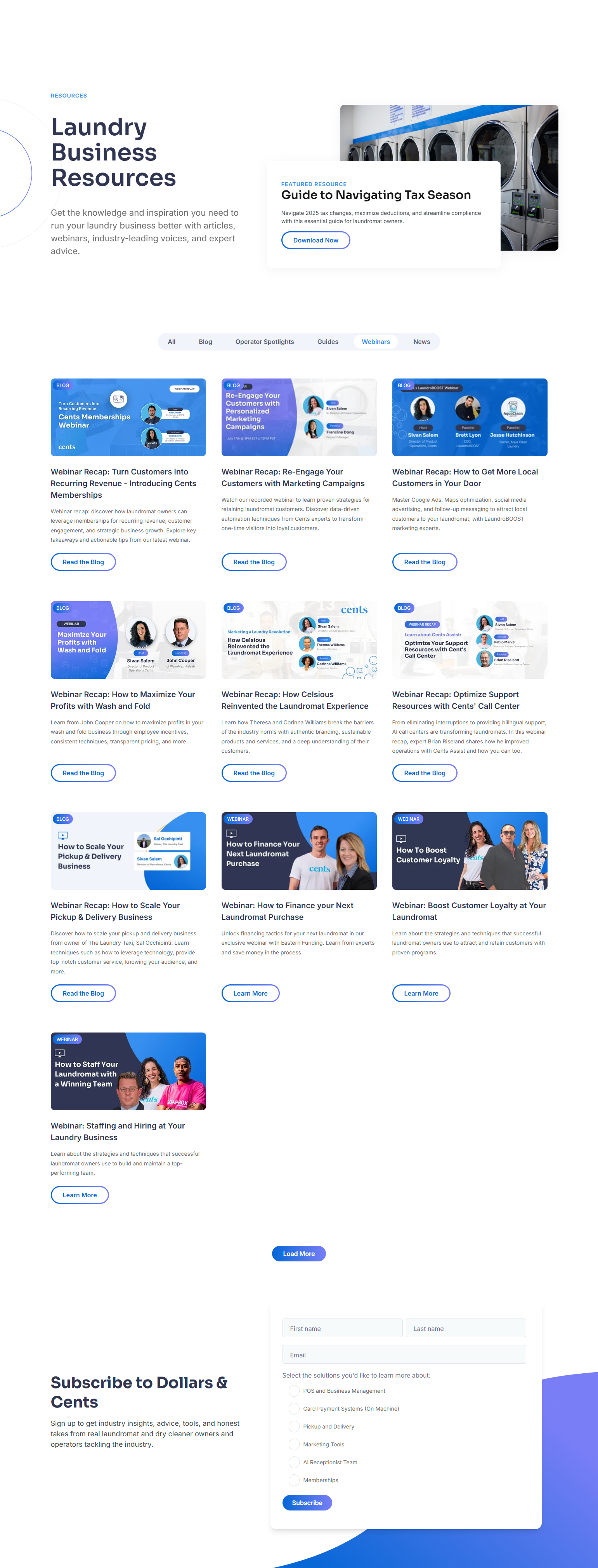 Events / Webinars @Cents