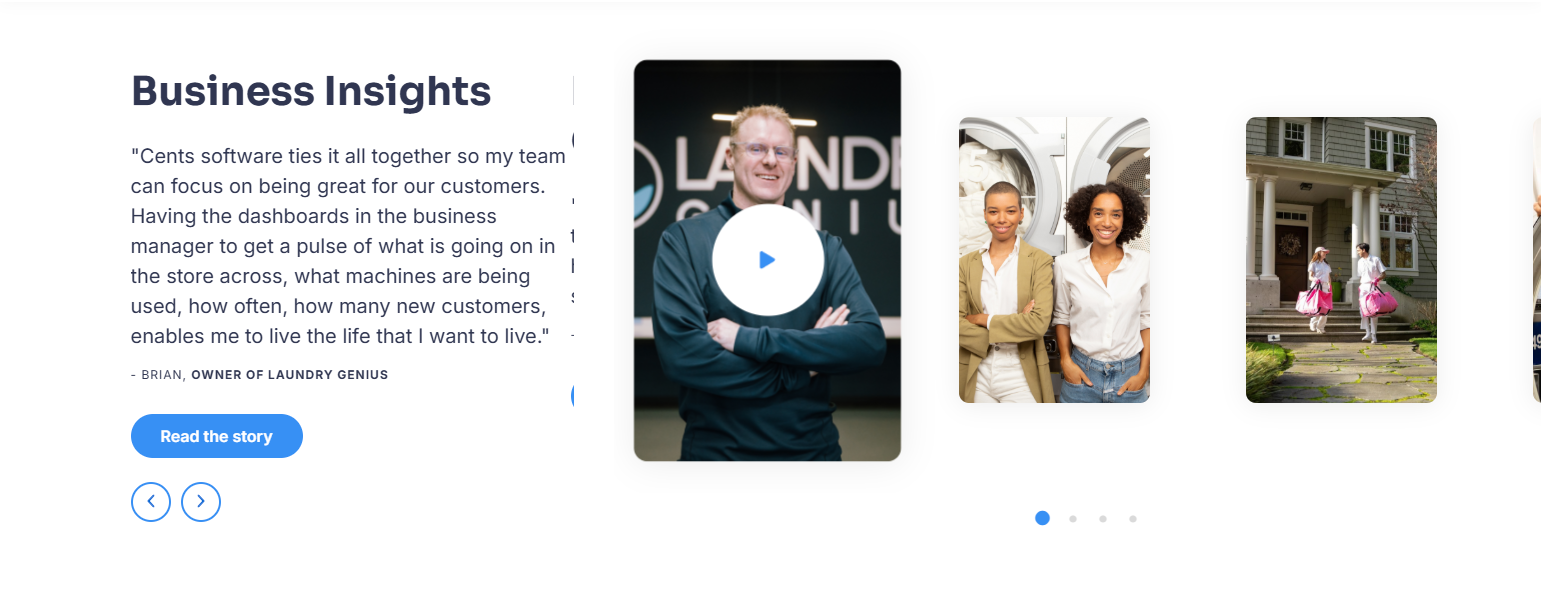 Testimonials Section @Cents