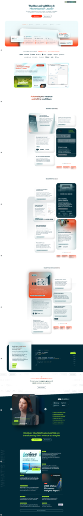 Landing Page @Chargebee