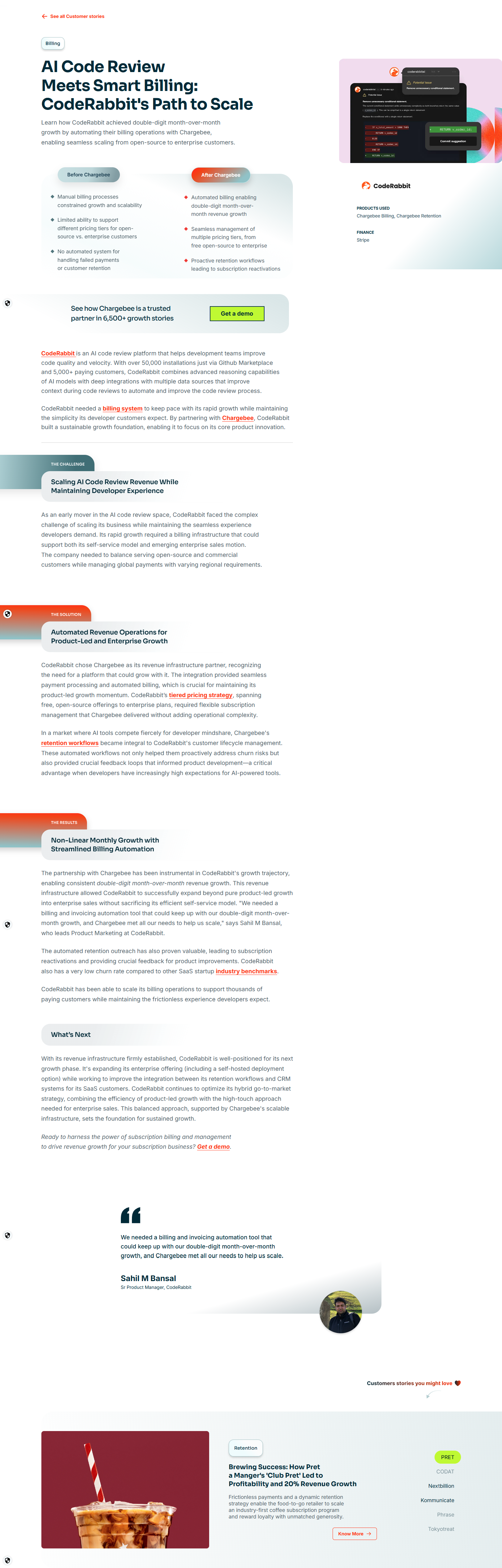 Case Study @Chargebee