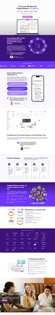 Landing Page @ChartHop