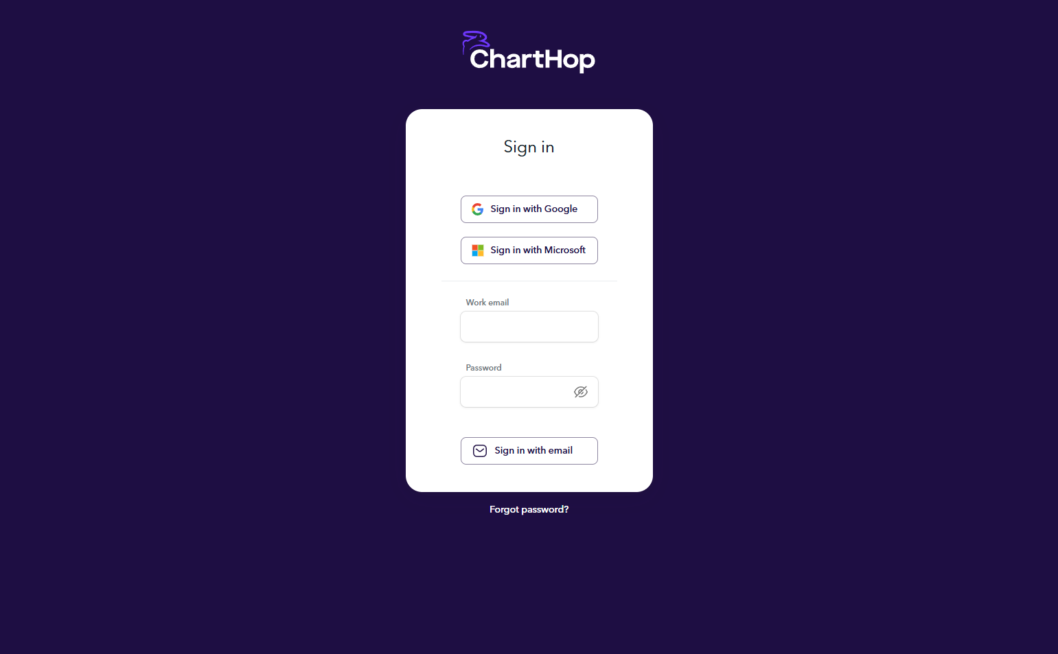 Login @ChartHop