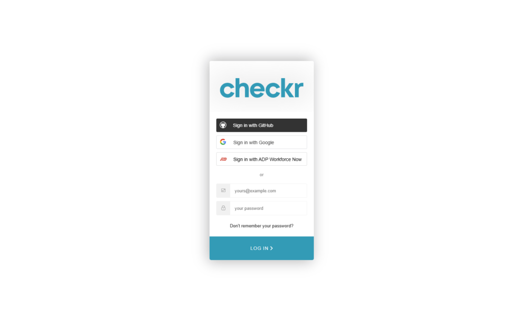 Login @Checkr