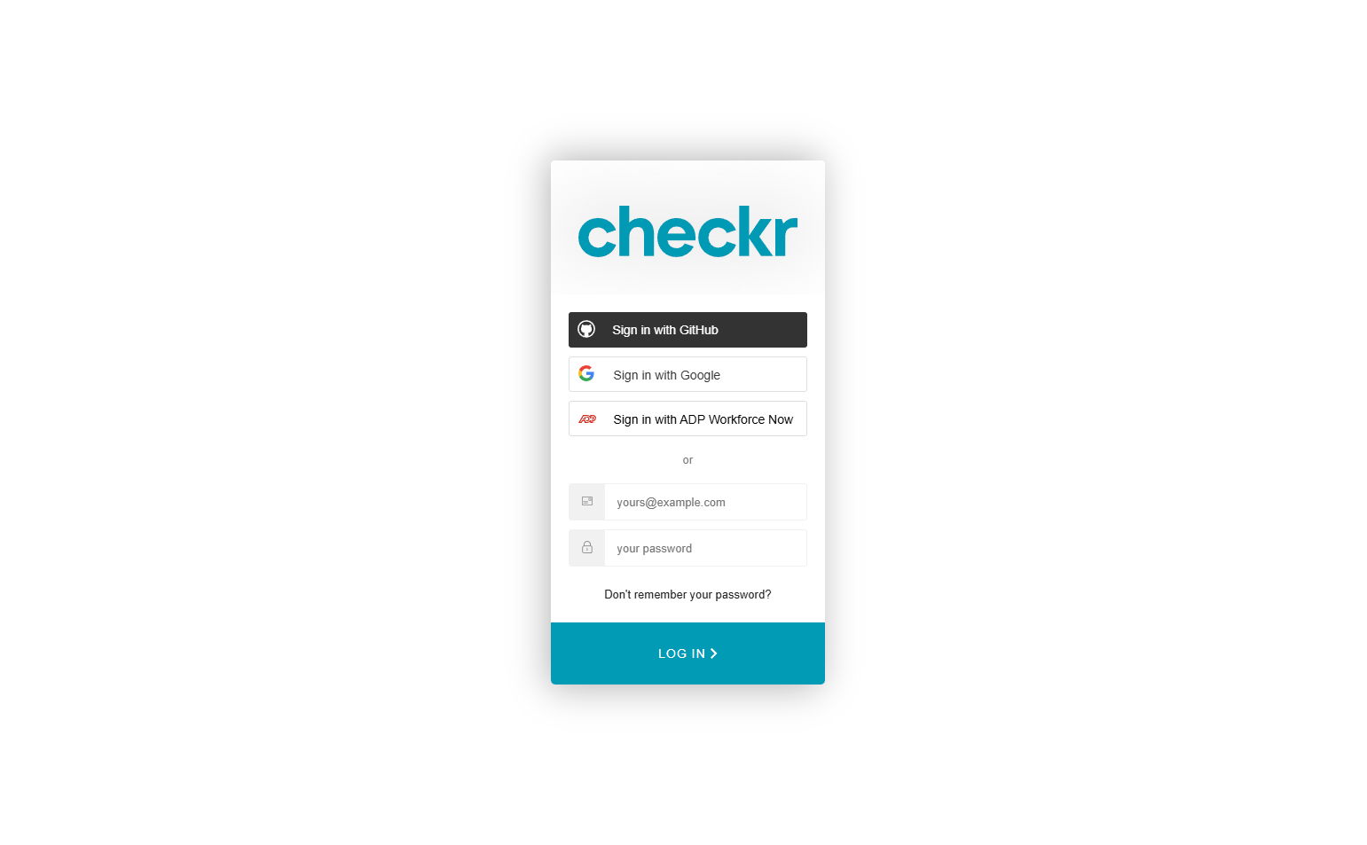 Login @Checkr