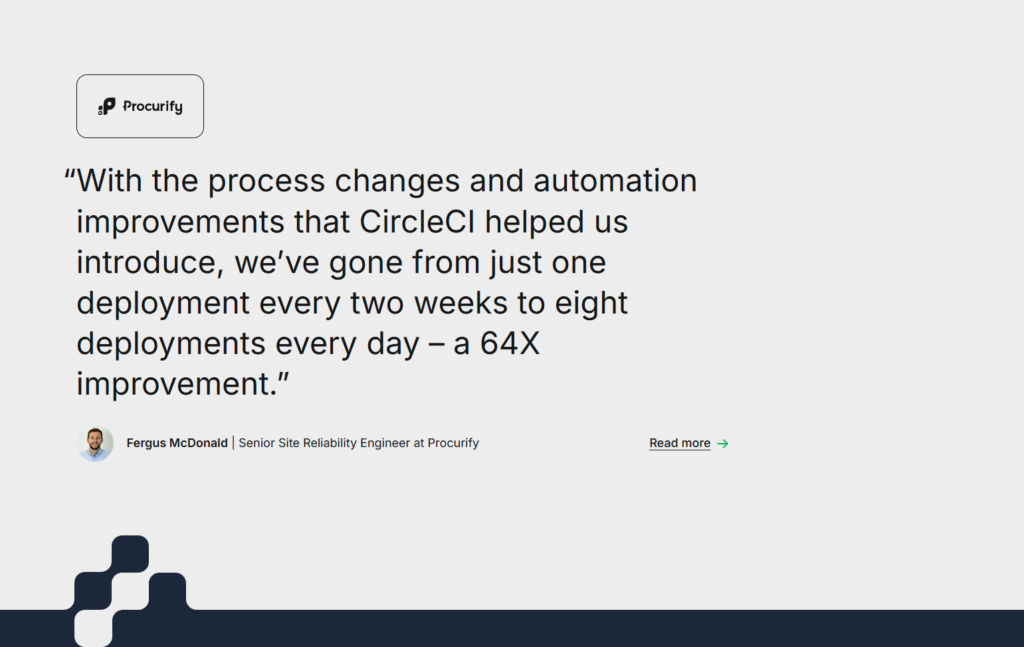 Testimonials Section @CircleCI