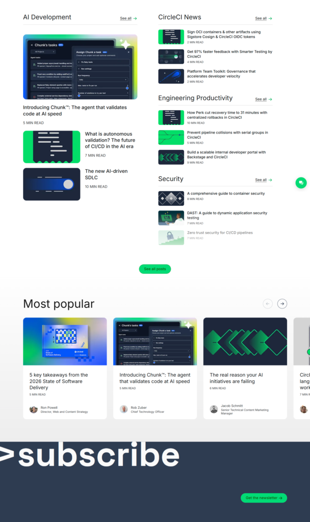 Blog Index @CircleCI