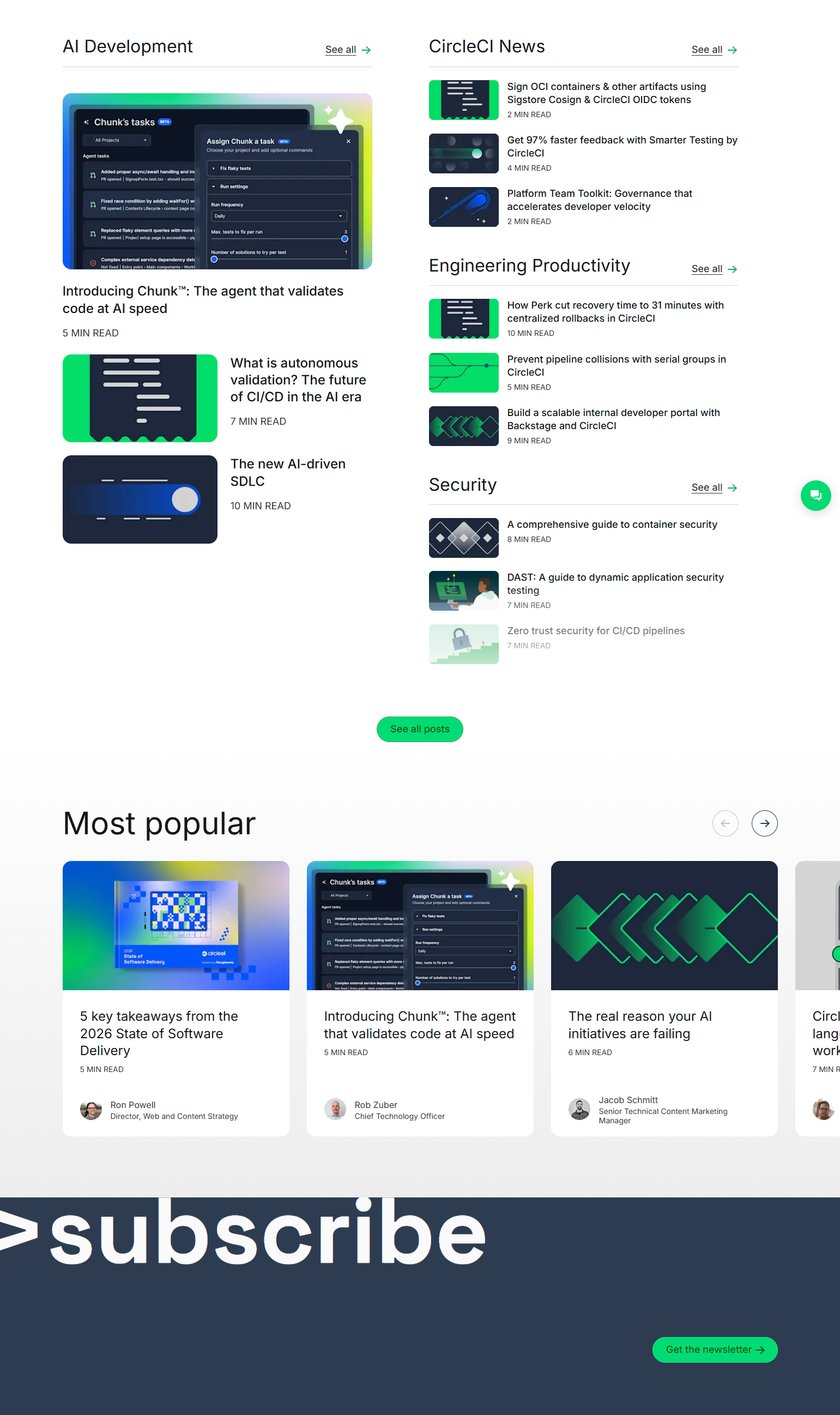 Blog Index @CircleCI