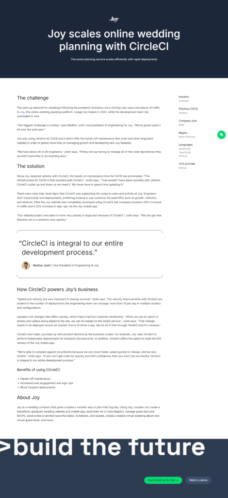 Case Study @CircleCI