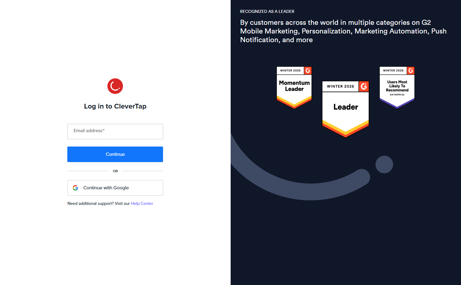 Login @CleverTap