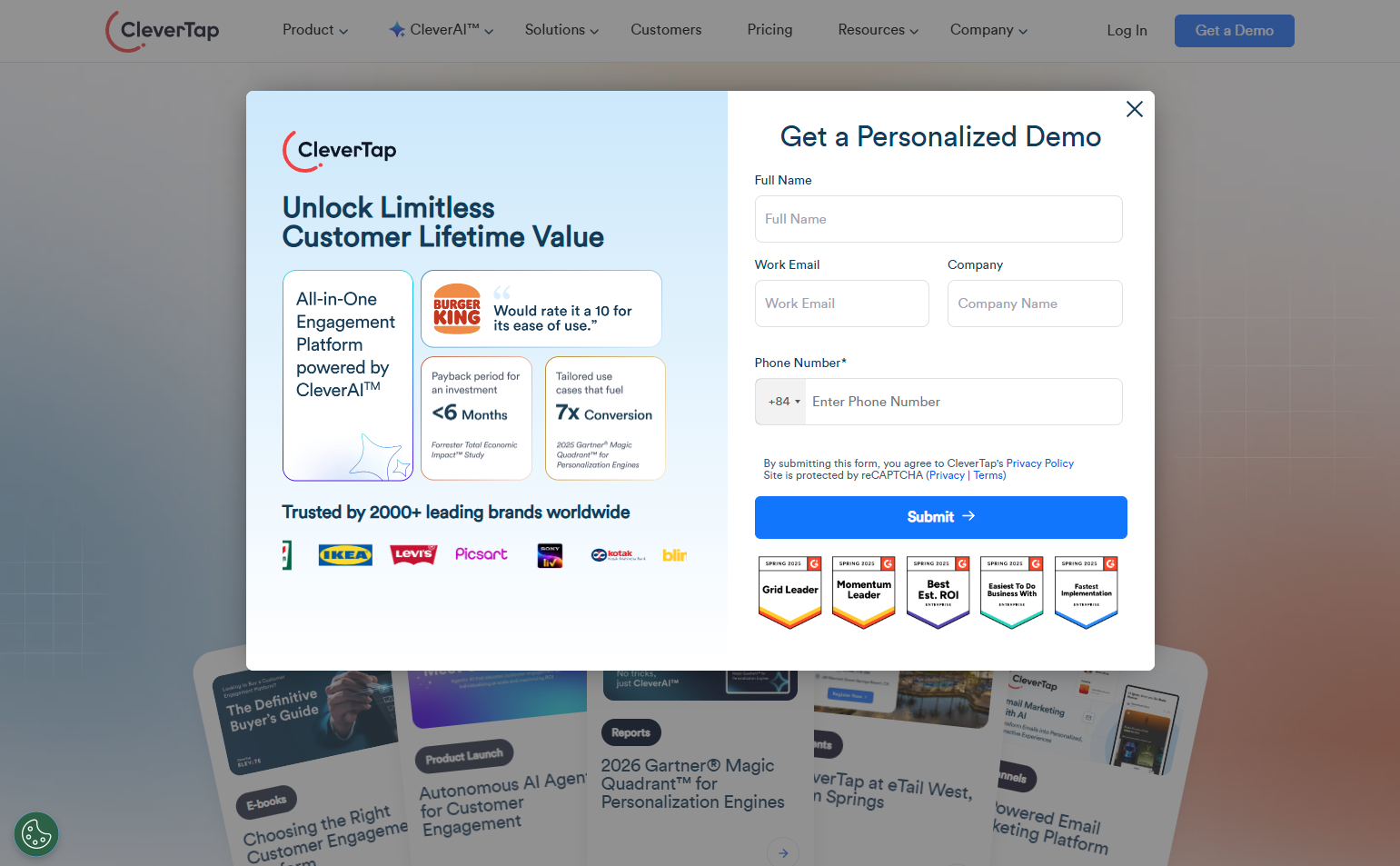 Contact Sales @CleverTap