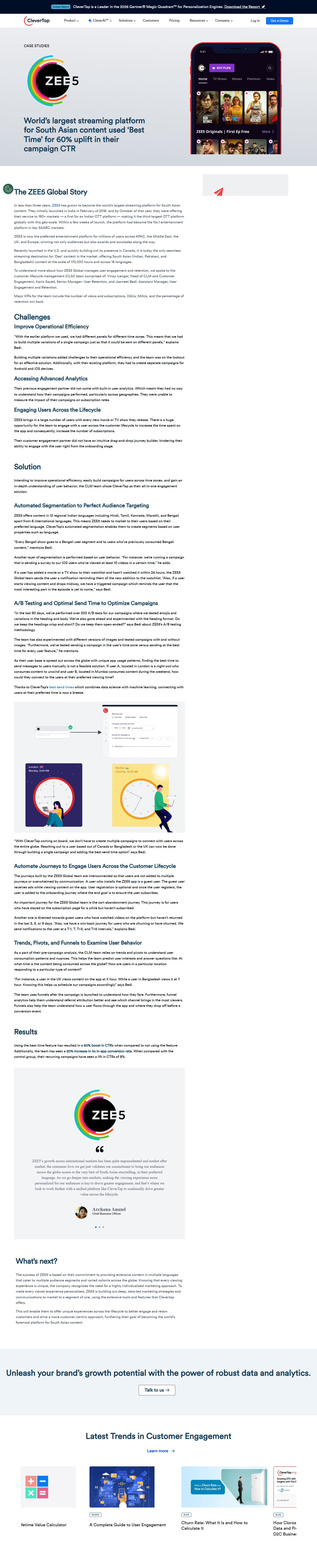 Case Study @CleverTap