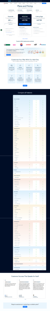 Pricing Page @CleverTap