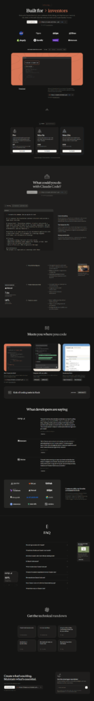 Landing Page @Claude Code