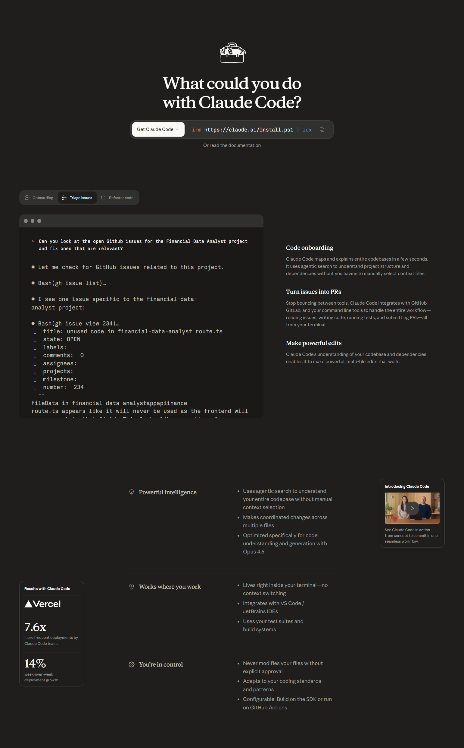 Features @Claude Code