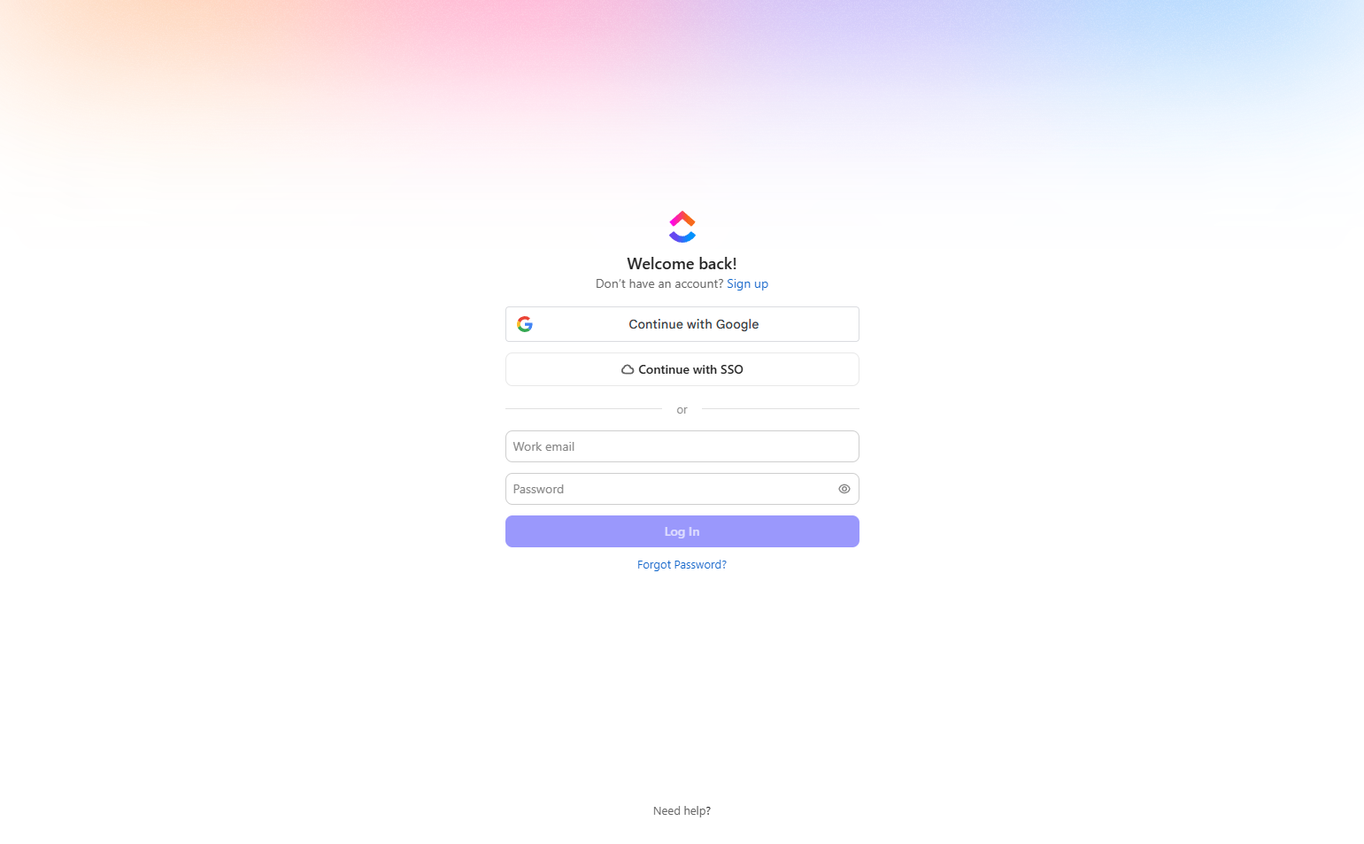 Login @ClickUp
