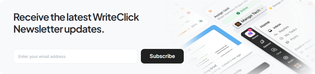 Newsletter Signup @ClickUp