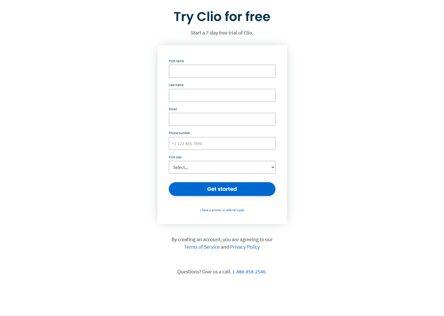 Signup @Clio