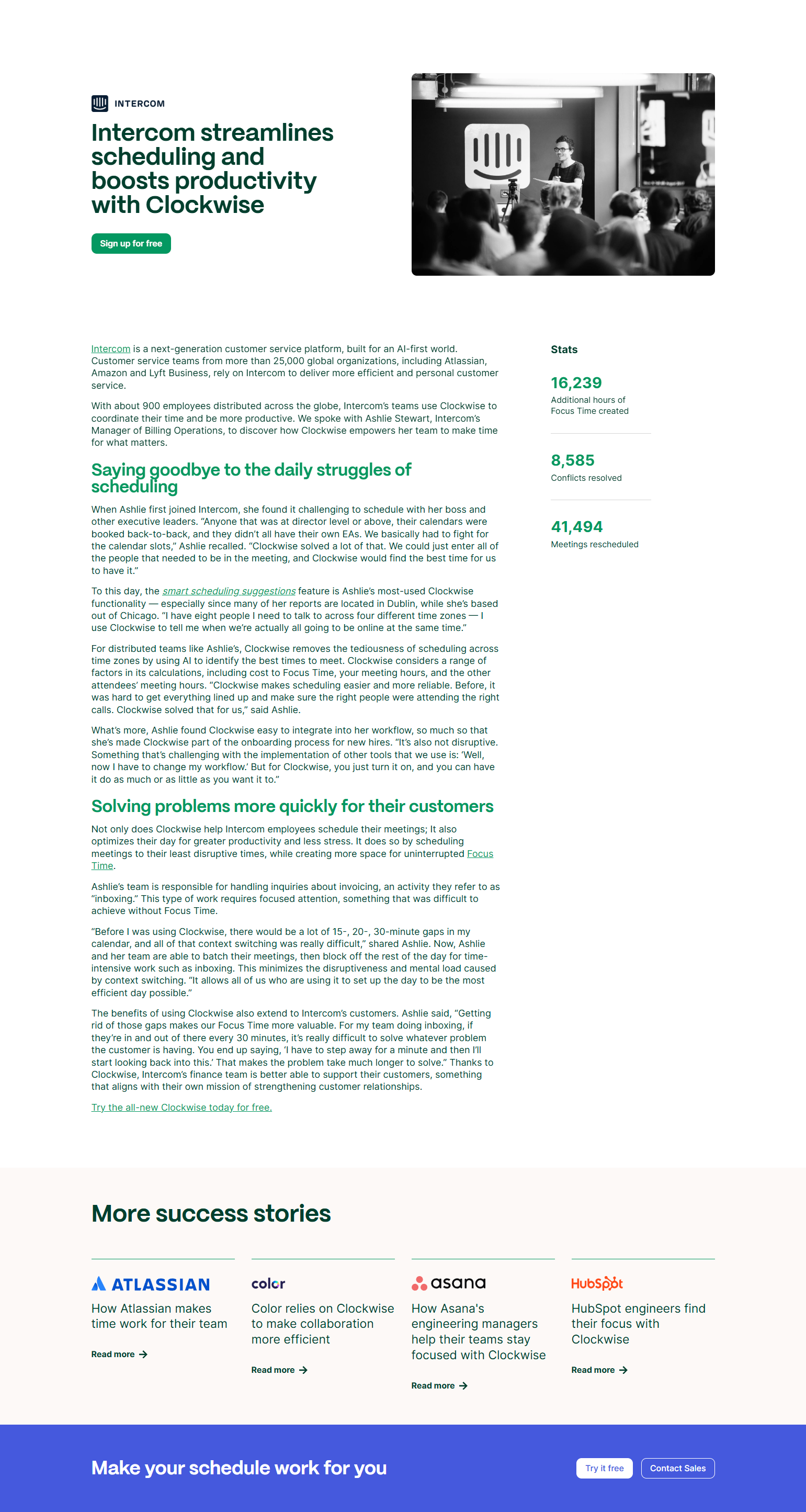 Case Study @Clockwise