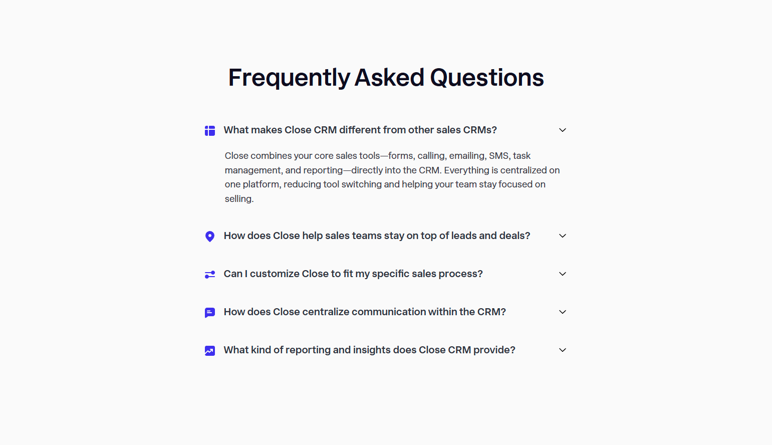 FAQ @Close