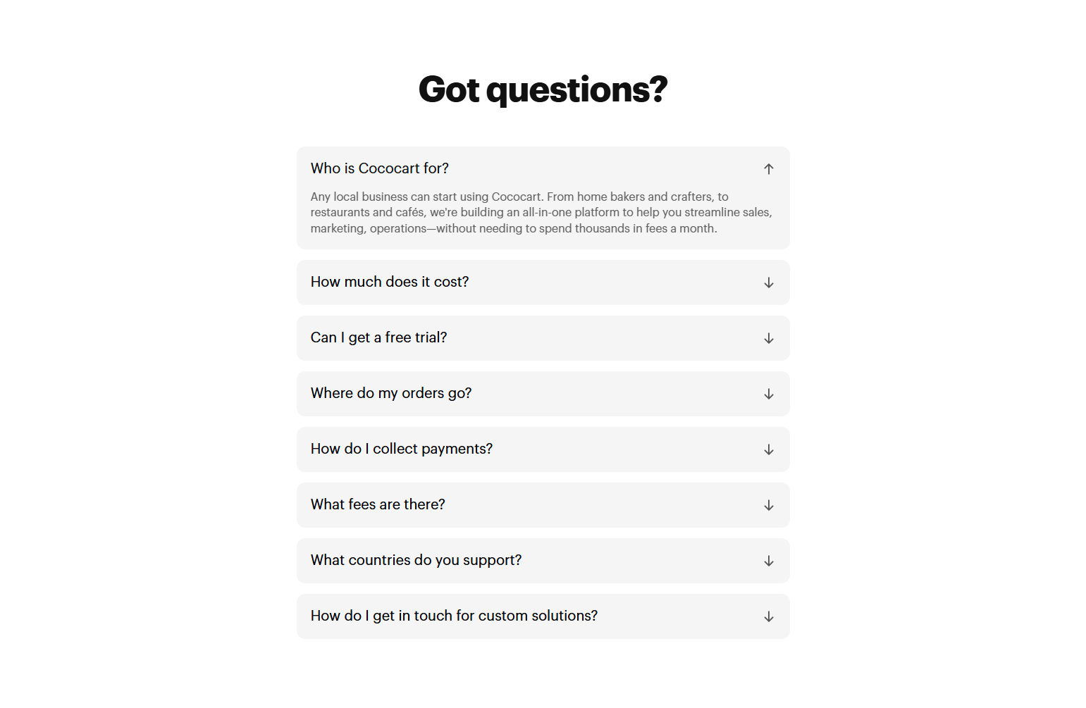 FAQ @Cococart
