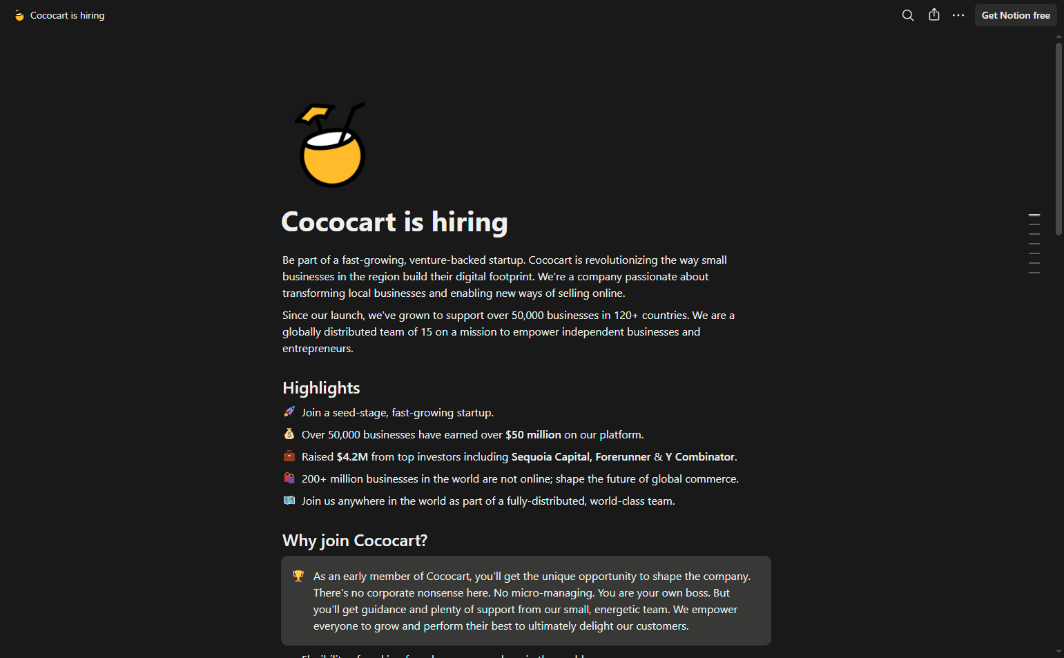 Careers @Cococart