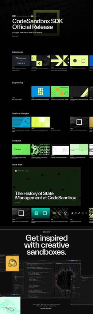 Blog Index @CodeSandbox