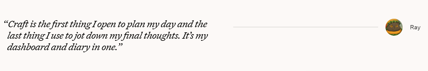 Testimonials Section @Craft