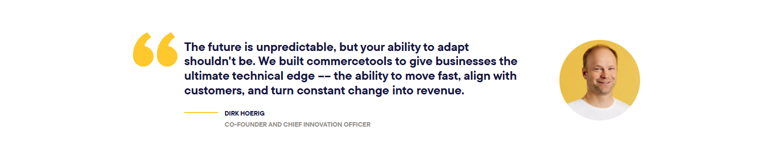Testimonials Section @commercetools