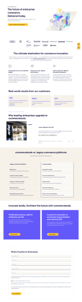 Comparison @commercetools