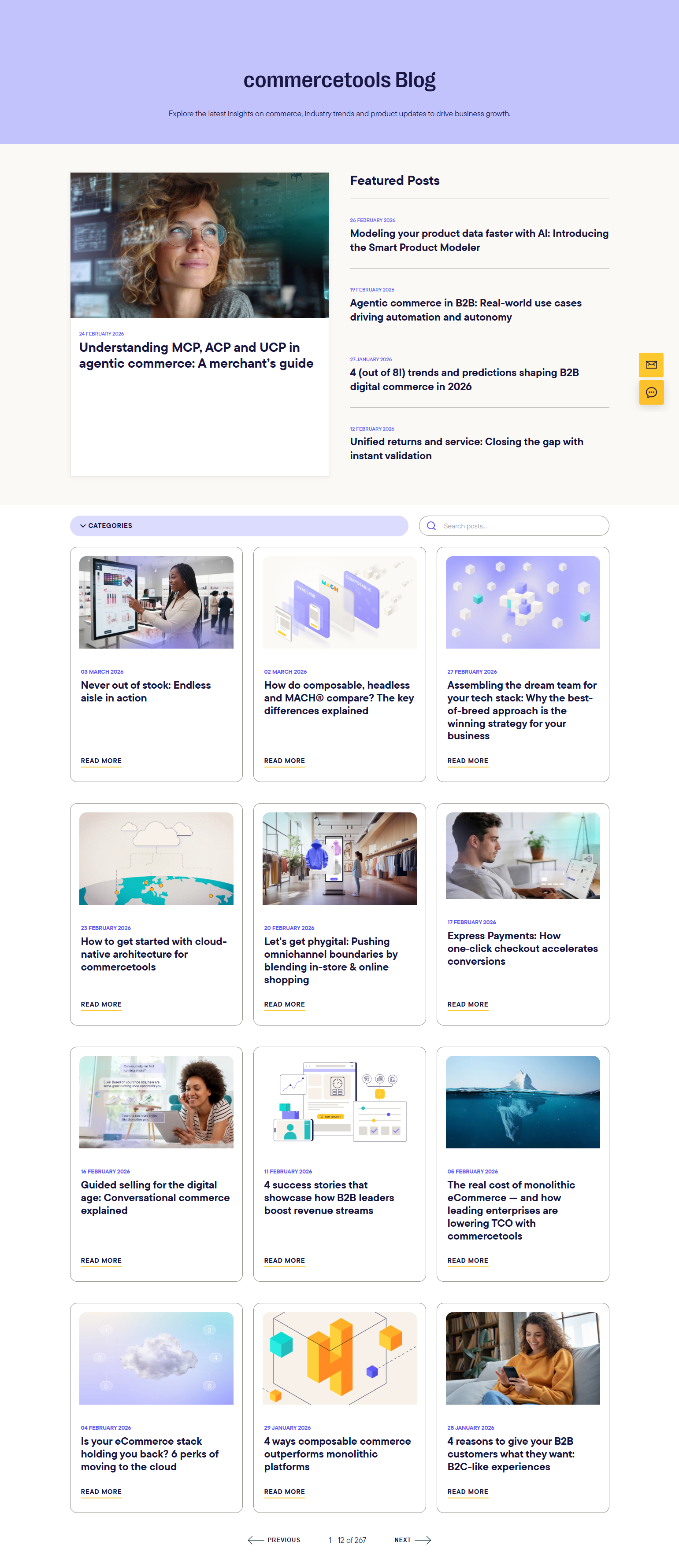 Blog Index @commercetools