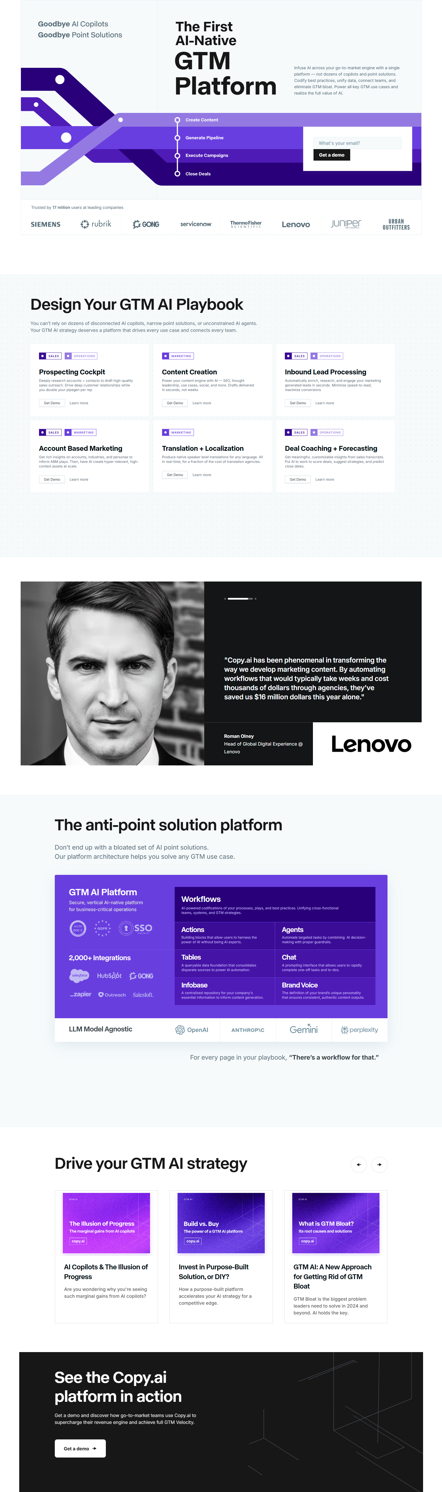 Landing Page @Copy.ai