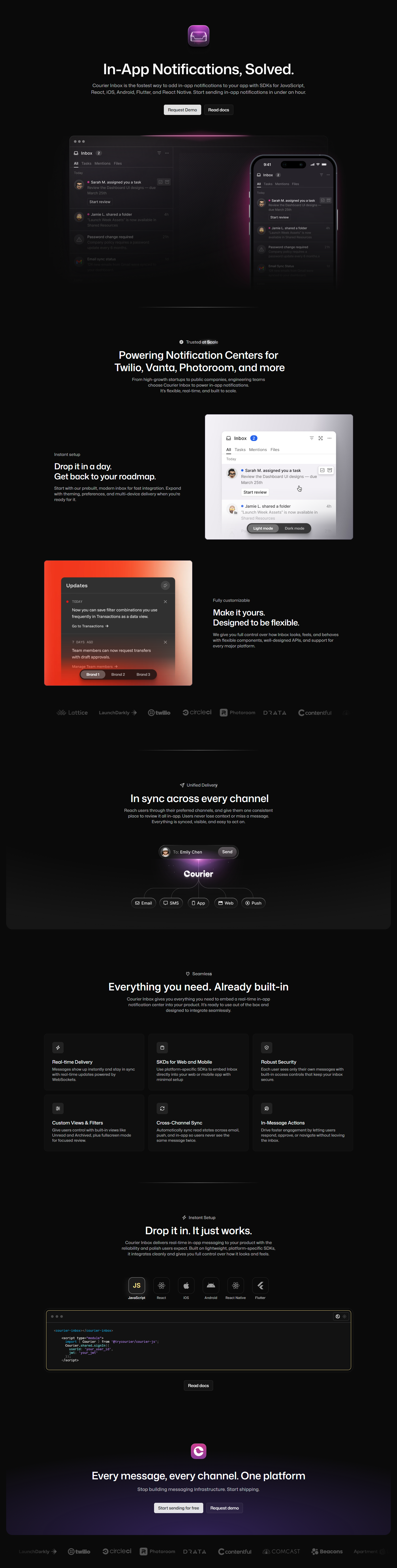 Product Page @Courier