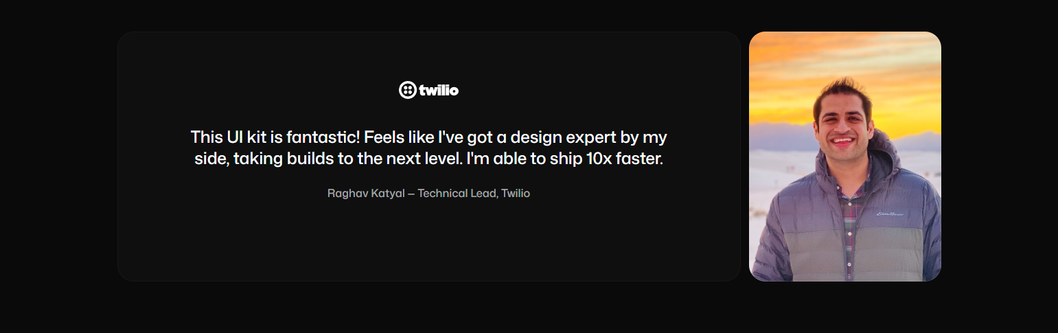 Testimonials Section @Courier