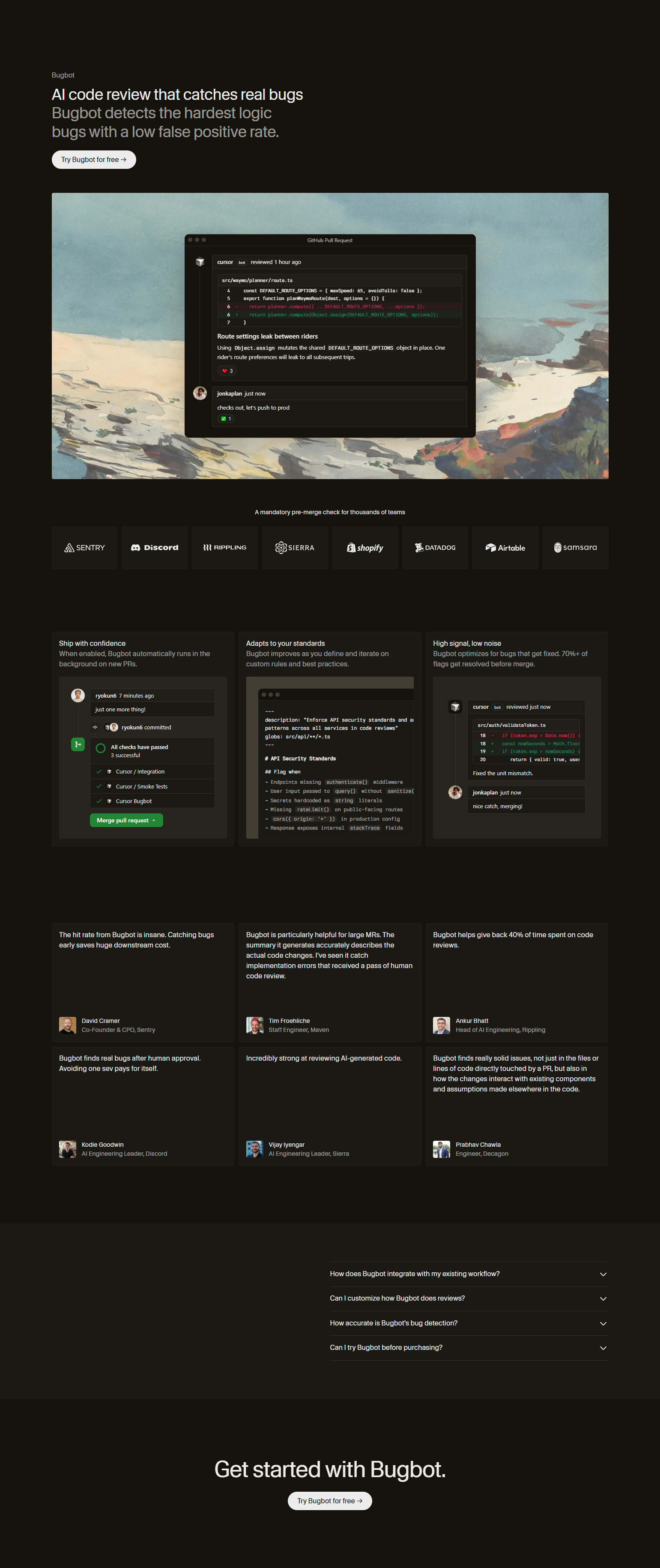 Product Page @Cursor