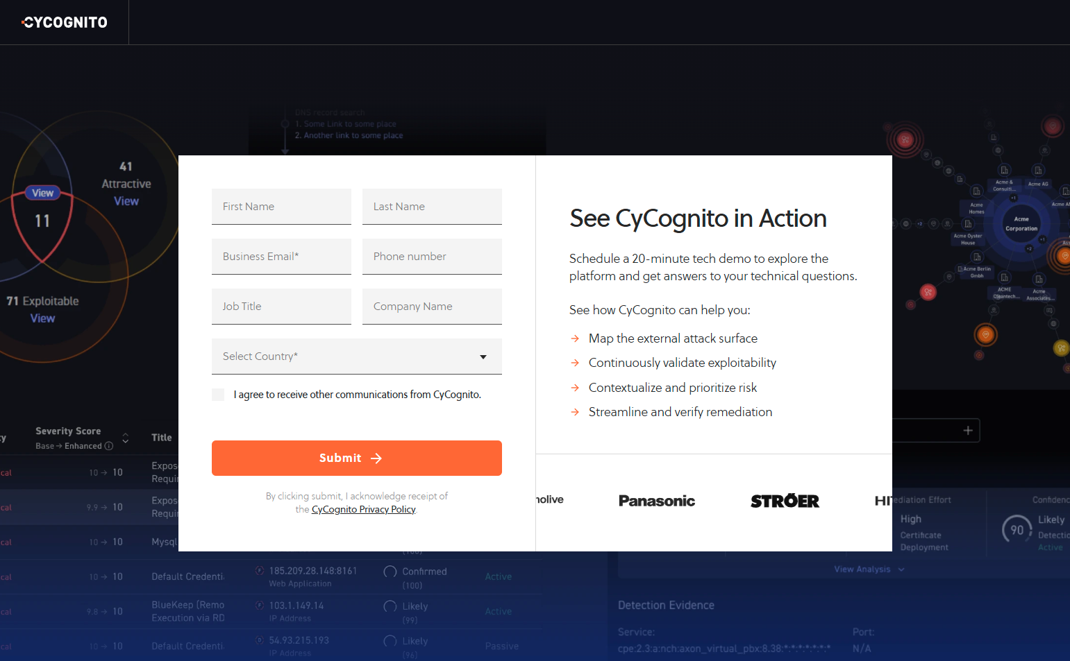 Contact Sales @Cycognito